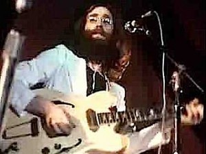 John Lennon onstage in Toronto 1969.