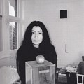 Yoko Ono and an apple, 1966.