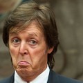 Paul McCartney makes a funny face