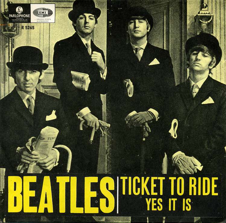 ticket to ride parlophone 45