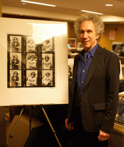 Gruen with his most famous contact sheet, Beatlefest NYC, February 7, 2014. @ Andy Kropa.