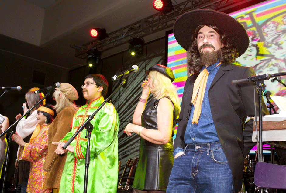 Nice hat, faux-George. Beatlefest NYC, February 7, 2014. @ Andy Kropa.