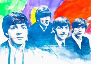 beatles watercolor