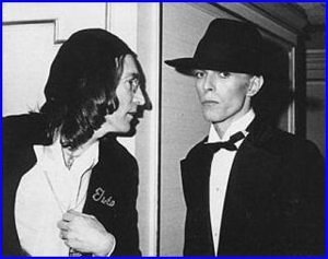 John Lennon and David Bowie