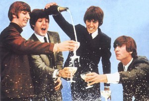 Beatles and champagne