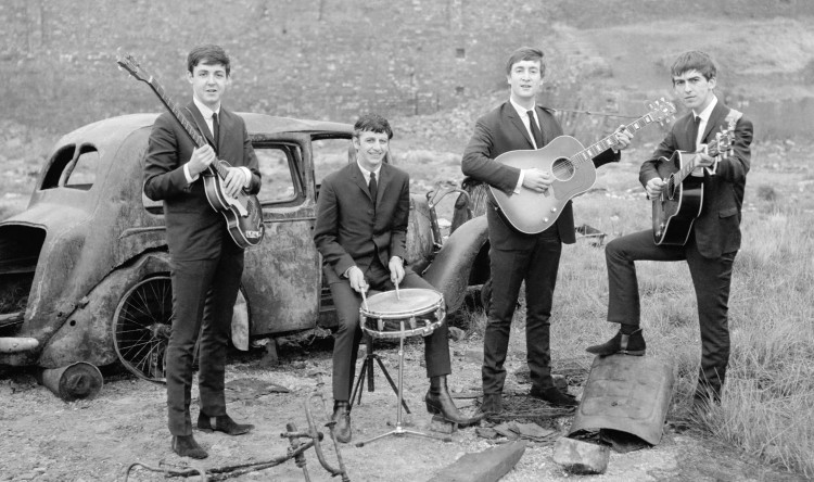 Beatles and car