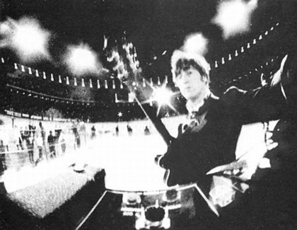 Lennon Beatles concert selfie