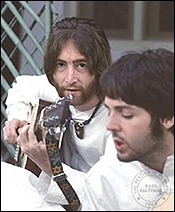 John and Paul in India, 1968