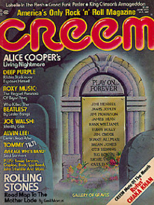 The June 1975 issue of CREEM, in which Bangs' piece appeared.