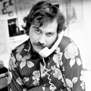 Lester Bangs takes a call, mid-70s.