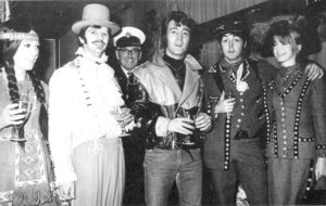 December 21, 1967: John, Paul and Ringo at the party celebrating the BBC's transmission of "Magical Mystery Tour."