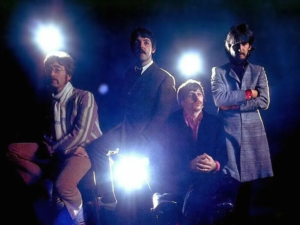 Beatles and klieg lights in 1967